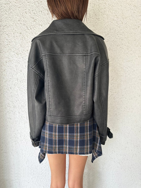 ヴィンテージ風ライダースジャケット